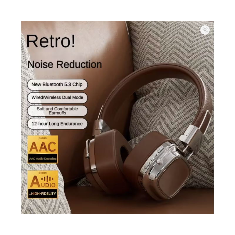 Major III Head-mounted Wireless Bluetooth Earphones with Dual-Microphone ENC for Crystal Clear Calls