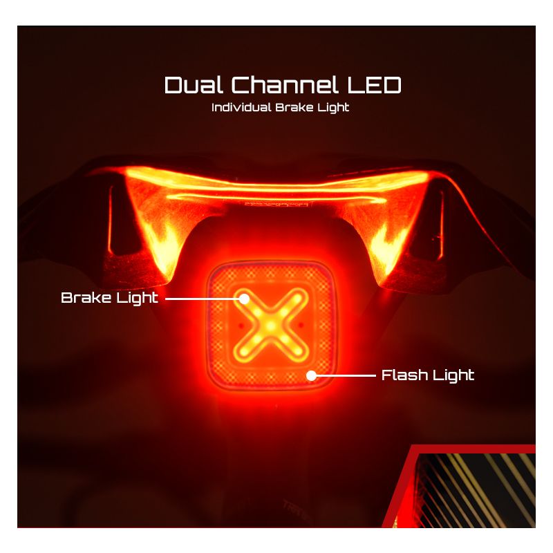 Enfitnix Cubelite III Smart Tail Light Ultra Bright Rear Light USB Charge Cycling Safety 30 Lumens