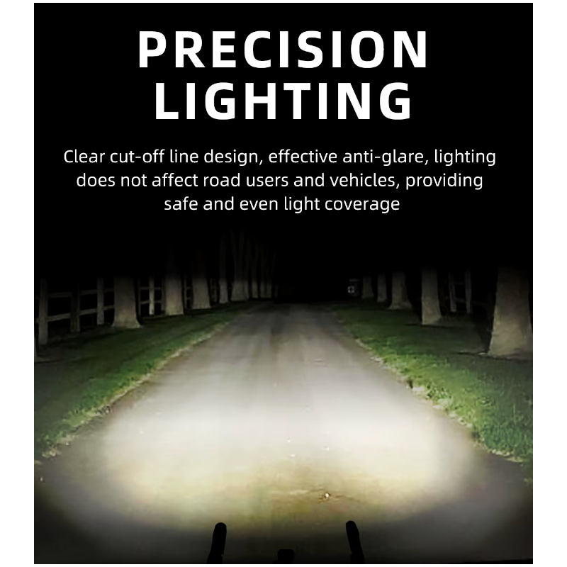 Hanging Cut-off Cable Wireless Headlight 1600LM for Cycling Safety High Brightness Durable Bike Front Lights