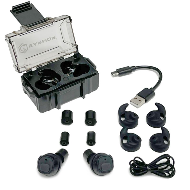 EARMOR M20 Tactical Earbuds Noise Cancelling Electronic Earplugs for Law Enforcement High Noise Environments