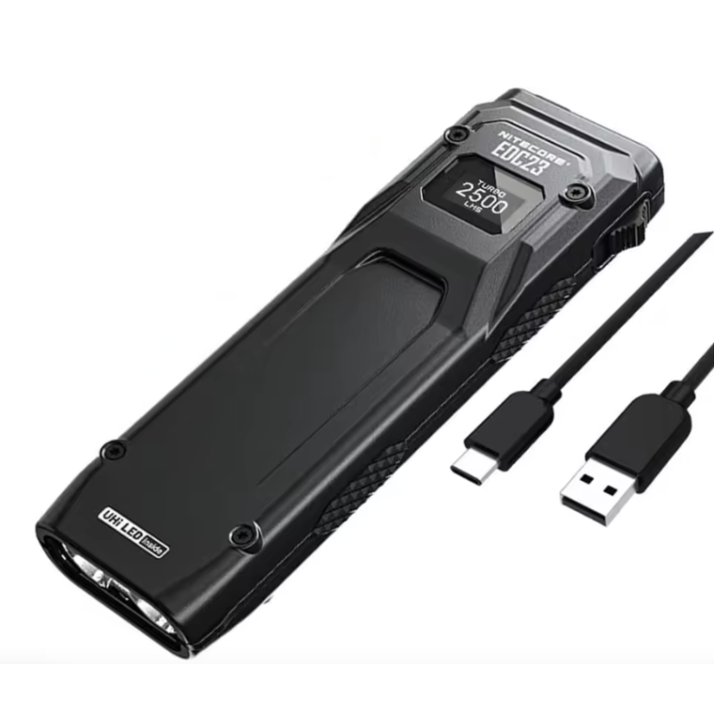NITECORE EDC23 UHi LED Flashlight 2500 Lumens USB-C Rechargeable Compact Durable Outdoor Everyday Carry