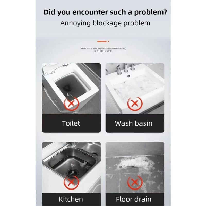 Electric Sewer Dredge Tools with Clogged Toilet Plungers and Air Drain Blaster Gun for Efficient Plumbing Solutions