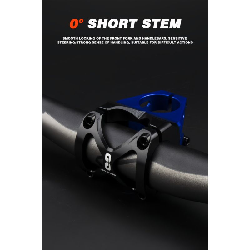 EVOSID Mountain Bicycle Stem 31.6mm Adjustable MTB Cycling Accessory Lightweight Durable Black Red Titanium