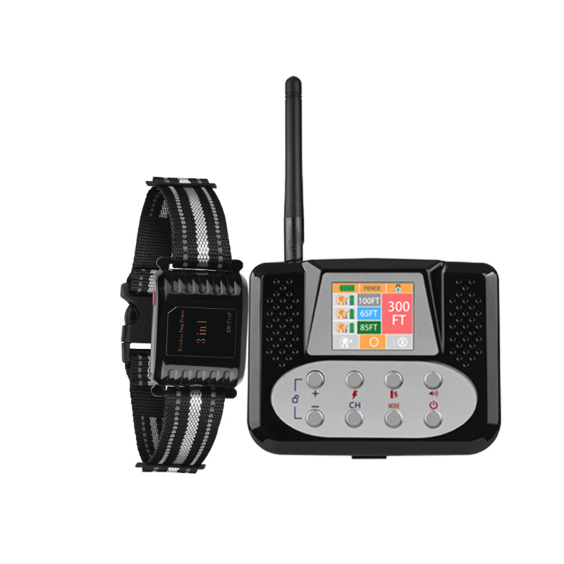 3 in 1 Wireless Electronic Dog Fence with Adjustable Perimeter Advanced Radar Tech Barking Control System