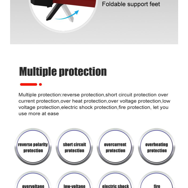 FOXSUR 20A Portable Car Battery Charger 12V 24V for Motorcycle Truck AGM LiFePO4 Lead Acid Battery Maintenance