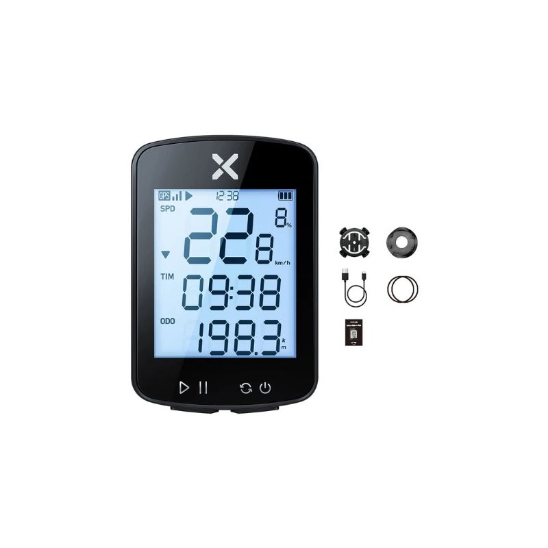 XOSS G+ G2 Bike Computer GPS Generation Wireless Speedometer Tracker with Custom Display and Heart Rate Sensor