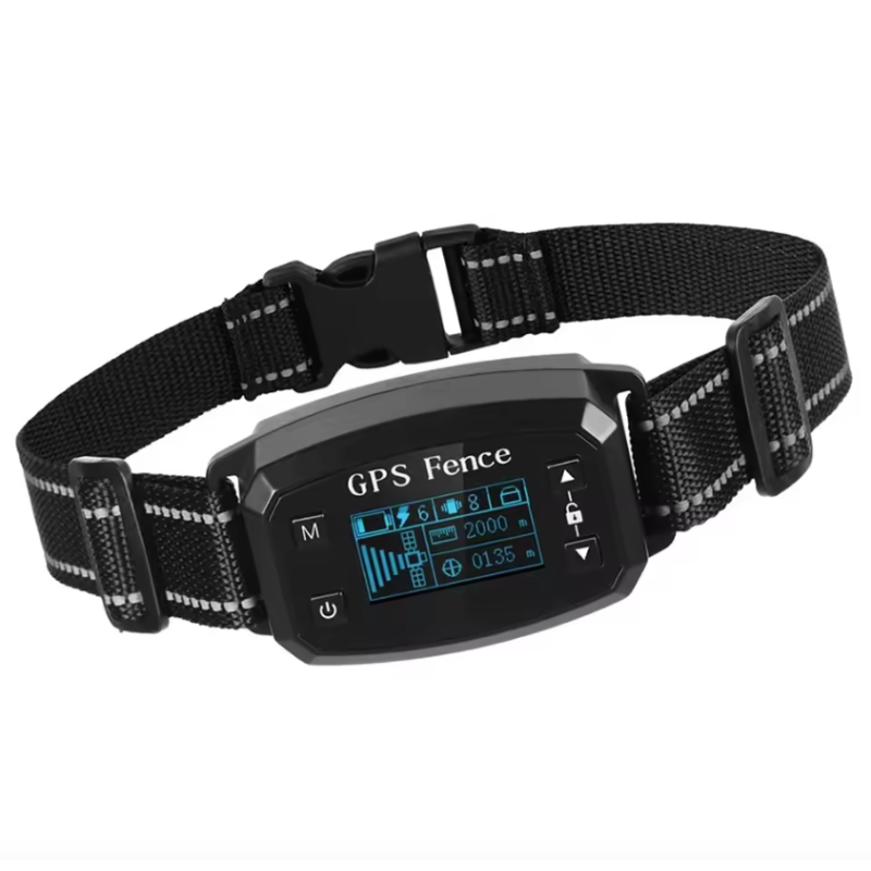 GPS Wireless Dog Fence Easy Setup Electric Smart Barking Stop Device Adjustable Dog Boundaries