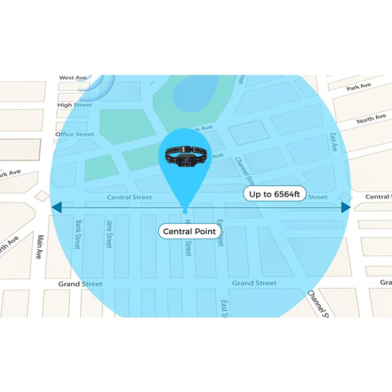 GPS Wireless Dog Fence Outdoor Pet Fencing Device 3280 Ft Range Easy Installation for Pet Safety and Freedom