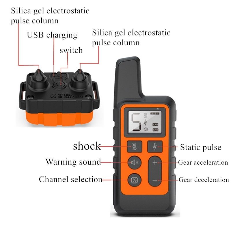 NEW Waterproof Rechargeable Dog Training Collar with Adjustable Shock Levels Effective Behavior Correction