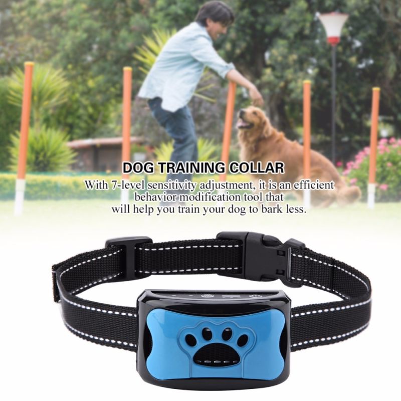 Pet Dog Anti Barking Device USB Charging Collar Humane Training Tool for Peaceful Home Environment