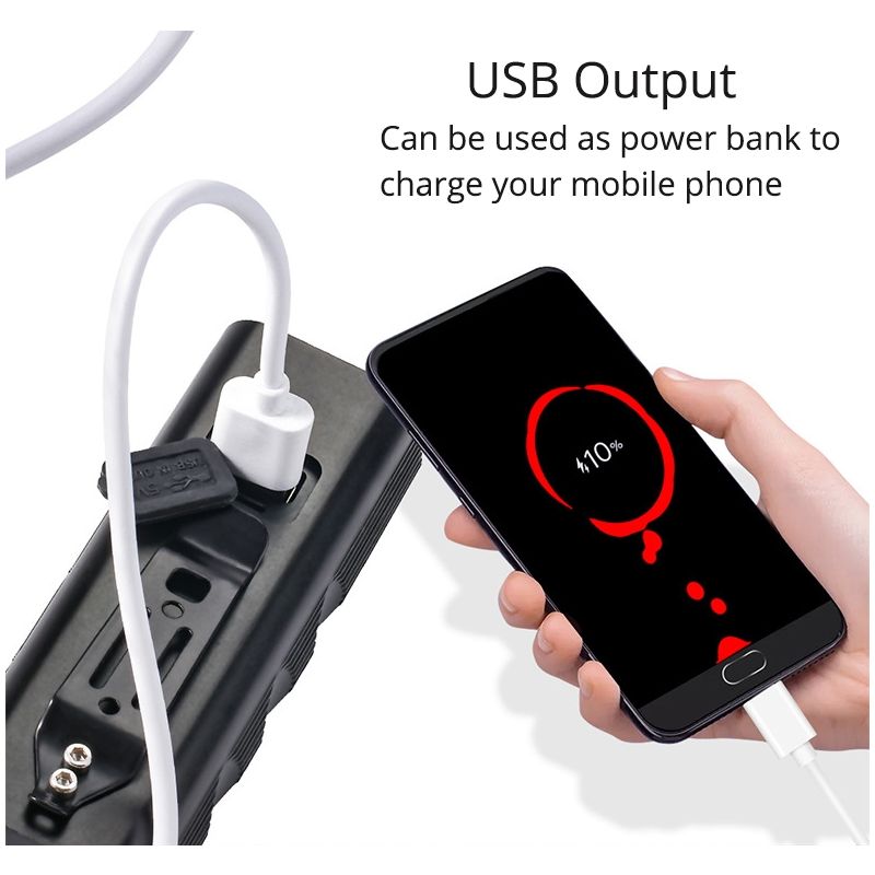 TK5 Bicycle Front Lights 5000 Lumens USB Rechargeable Waterproof Super Bright with Multiple Modes for Cycling