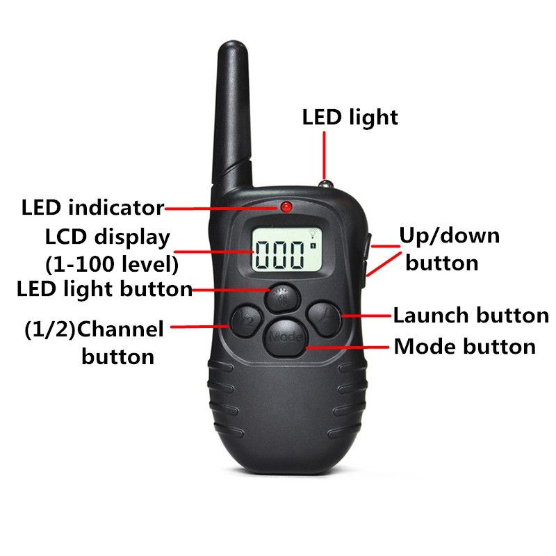 300m Electric Dog Training Collar Waterproof Remote Control Pet Collar Adjustable Training Modes For All Sizes