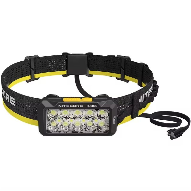 NITECORE HU2000 LED Headlamp 2000 Lumens USB-C Rechargeable Lightweight and Durable for Outdoor Work