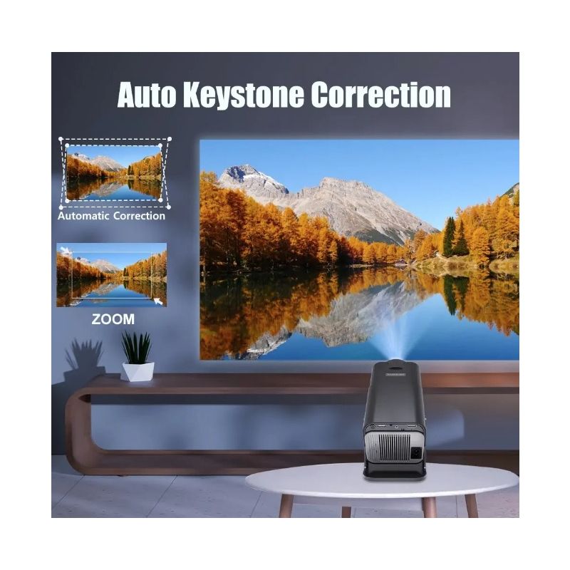 HY320 Android 11 Projector Compact 4K Native 390 ANSI Lumens Dual Wifi6 Bluetooth 5.0 Home Outdoor Cinema