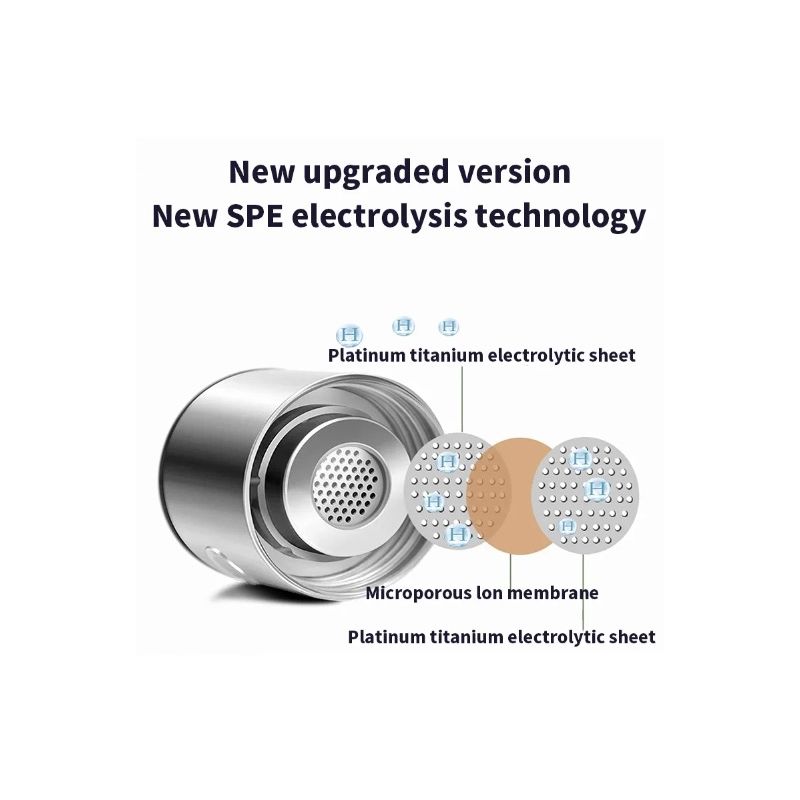 Portable Hydrogen Generator Water Cup with Filter Ionizer Stylish 420ml Boosts Hydration and Antioxidant Levels