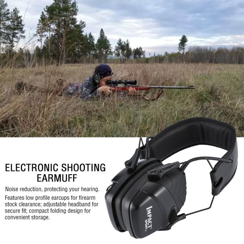 IMPACT SPORT Tactical Electronic Shooting Earmuff Outdoor Sports Hearing Protection with Sound Amplification