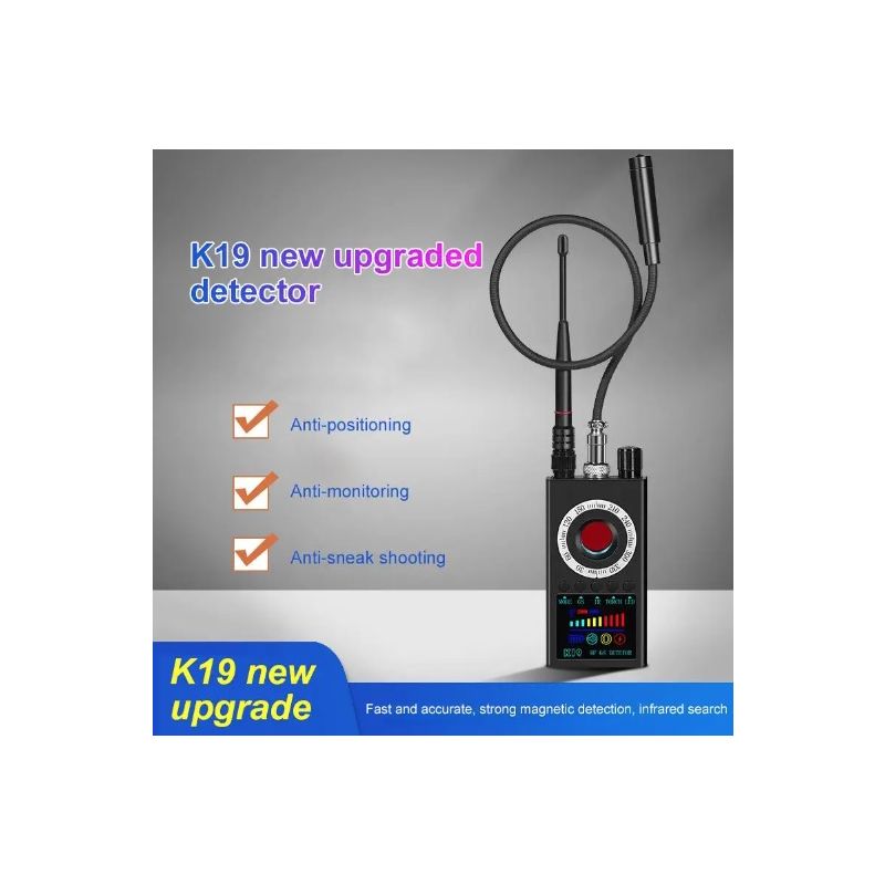 K19 Wireless RF Signal Detector GPS Tracker Compact Security Device for Privacy Protection and Surveillance Detection