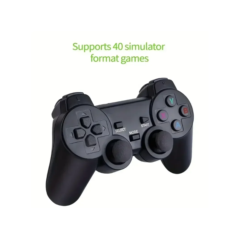 M8 Video Game Console with Dual 2.4G Wireless Controllers 10000 Retro Games Library PS1 Atari 64G Model