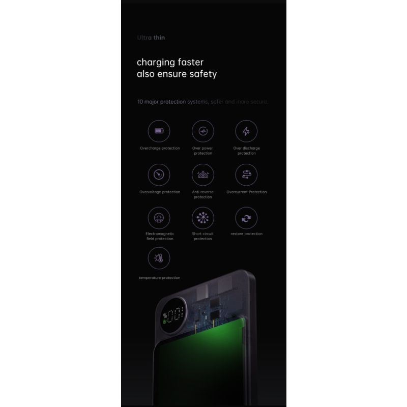 Magnetic Wireless Power Bank 10000mAh Fast Induction Charger for iPhone 12 13 Pro Max Stylish Charging Solution