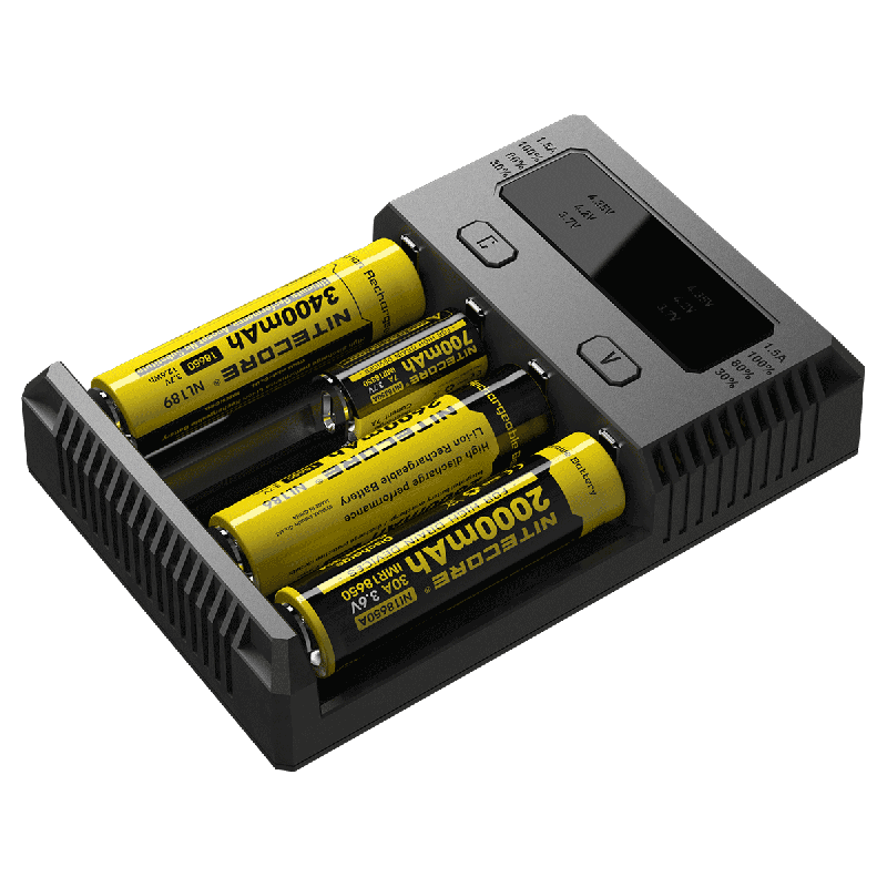 Nitecore NEW I4 Li-ion Battery Charger User-Friendly Efficient Output Smart Charging for Li-ion NiMH Compatibility