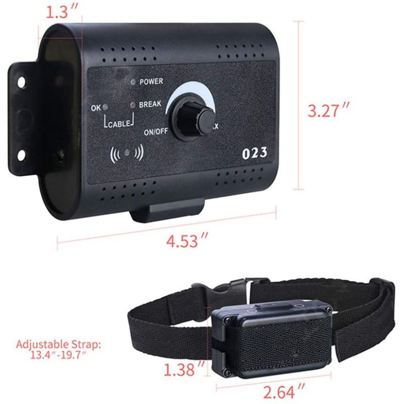 Electric Pet Fence Invisible Wireless Dog Fence System with Magnetic Field Induction Customizable Roaming Area