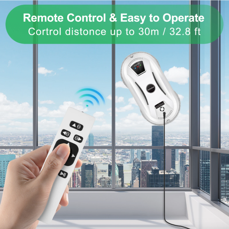 PuRuiKai Home Window Cleaning Robot Smart Glass Vacuum Cleaner One-Key High-Rise Intelligent Imitation Wiping