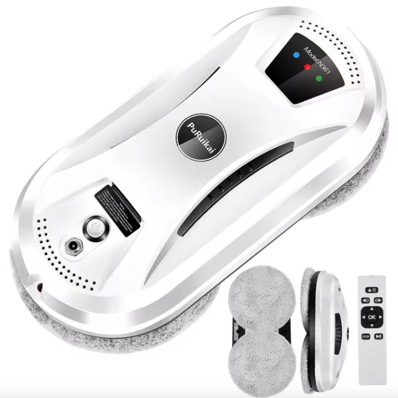 PuRuiKai Home Window Cleaning Robot Smart Glass Vacuum Cleaner One-Key High-Rise Intelligent Imitation Wiping