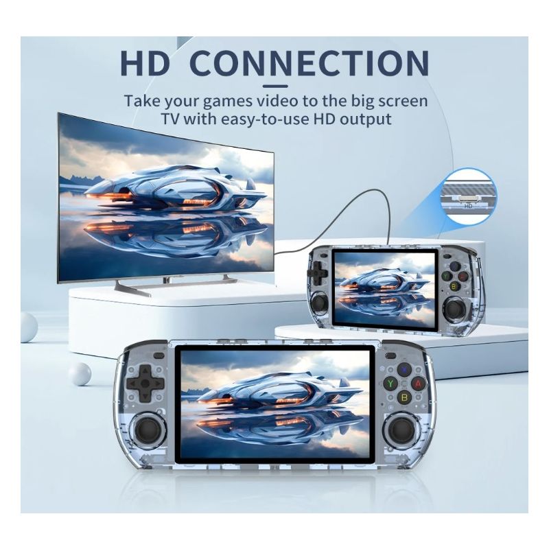 POWKIDDY RGB10 MAX3 Retro Handheld Game Console 5 Inch IPS Screen High Performance RK3566 Linux System