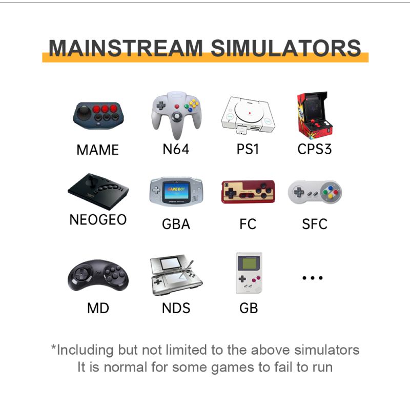 POWKIDDY RGB20S Handheld Console 3.5 Inch HD Display Retro Gaming Device for Kids Retro Enthusiasts Gifts