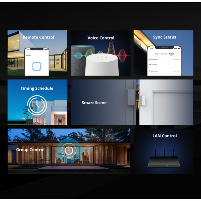 SONOFF Basic R2 Wifi Switch Module with Voice Control for Smart Home Lighting Compatible with Alexa and Google