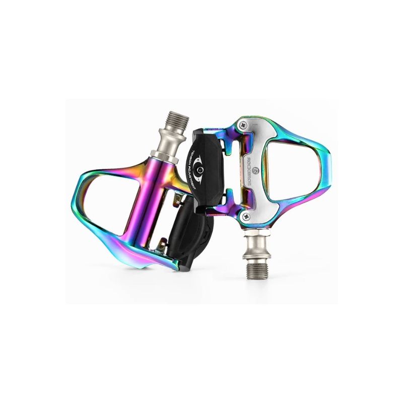 ROCKBROS SPD-SL Road Bike Pedals Ultralight Aluminium Self-locking Cycling Pedals for Enhanced Stability