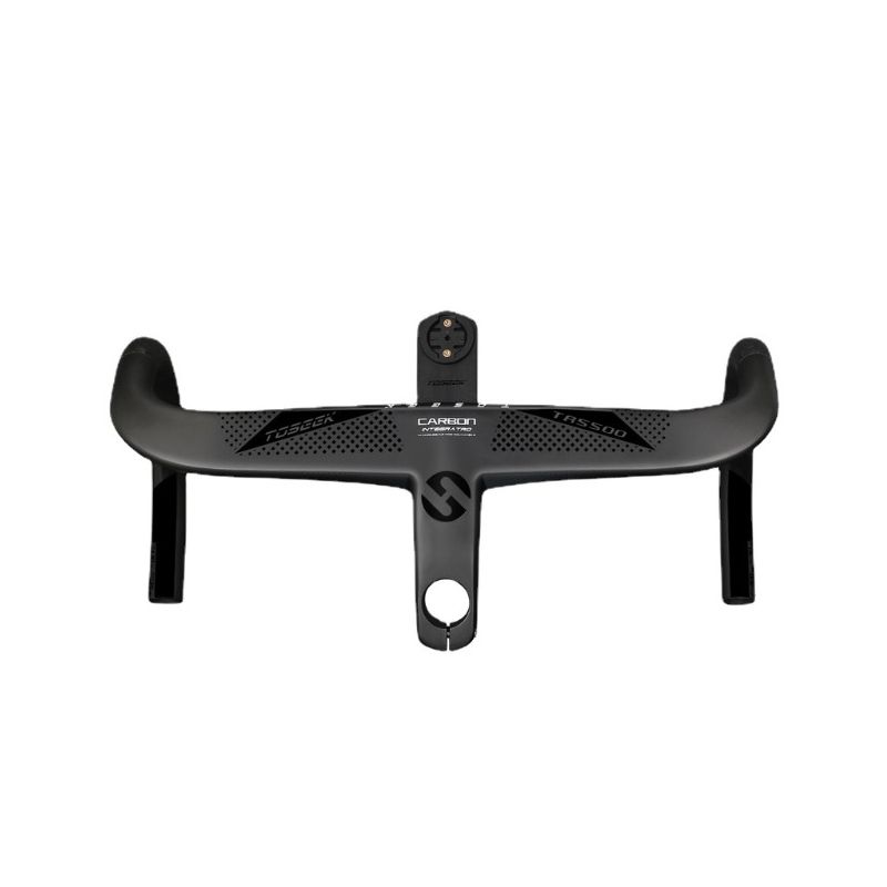 TOSEEK TR5500 Road Bike Handlebar Lightweight Full Carbon Fiber Stem Aerodynamic Design Matte Black Finish