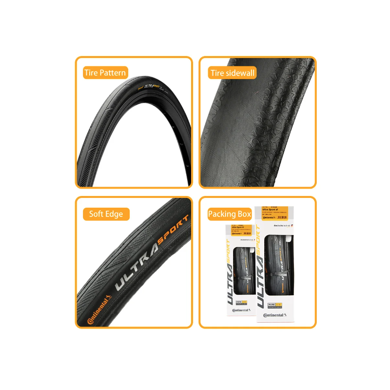 Continental ULTRA SPORT Ⅲ GRAND SPORT RACE Road Bike Tire 700x23C/25C/28C Lightweight Durable Anti-Puncture