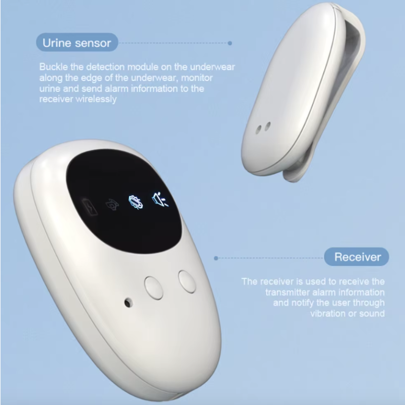 Wireless Bedwetting Alarm for Boys and Girls USB Rechargeable Pee Alarm with 3 Alert Modes Comfortable Sleep Aid