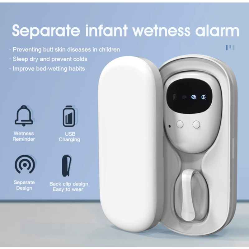 Wireless Bedwetting Alarm for Boys and Girls USB Rechargeable Pee Alarm with 3 Alert Modes Comfortable Sleep Aid