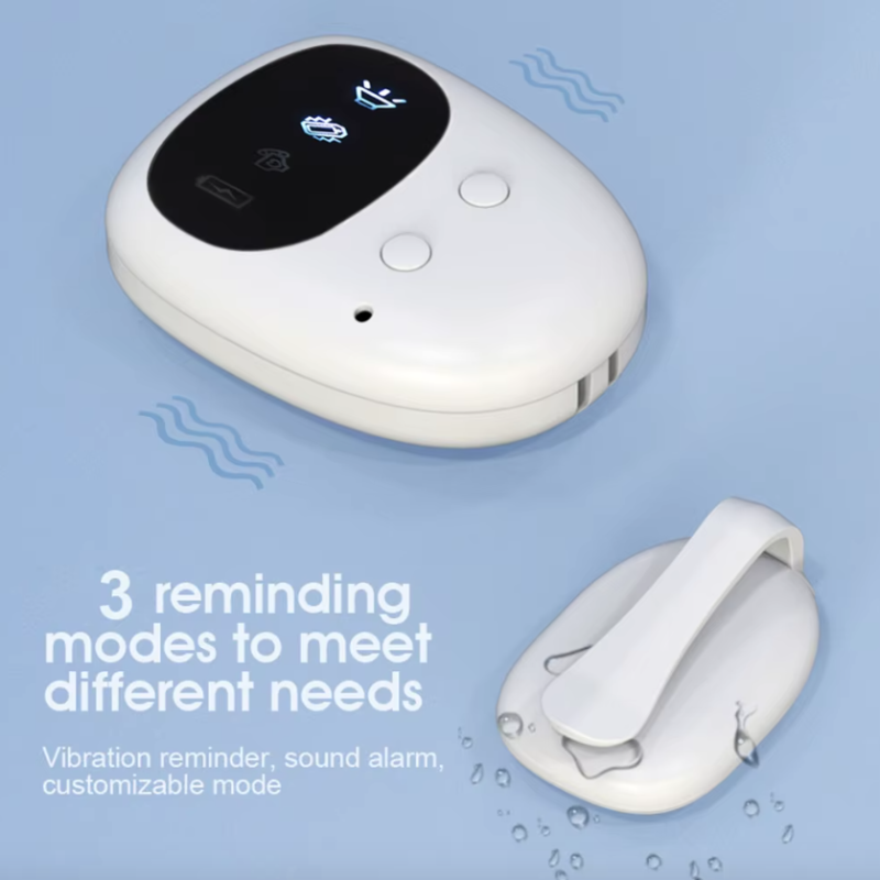 Wireless Bedwetting Alarm for Boys and Girls USB Rechargeable Pee Alarm with 3 Alert Modes Comfortable Sleep Aid