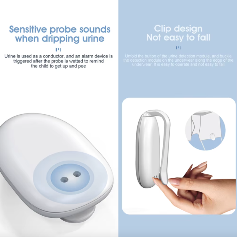 Wireless Bedwetting Alarm for Boys and Girls USB Rechargeable Pee Alarm with 3 Alert Modes Comfortable Sleep Aid