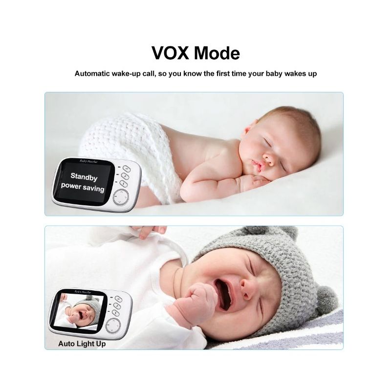 VB603 Video Baby Monitor with Two-way Audio and Night Vision Reliable Parenting Tool for Infant Safety