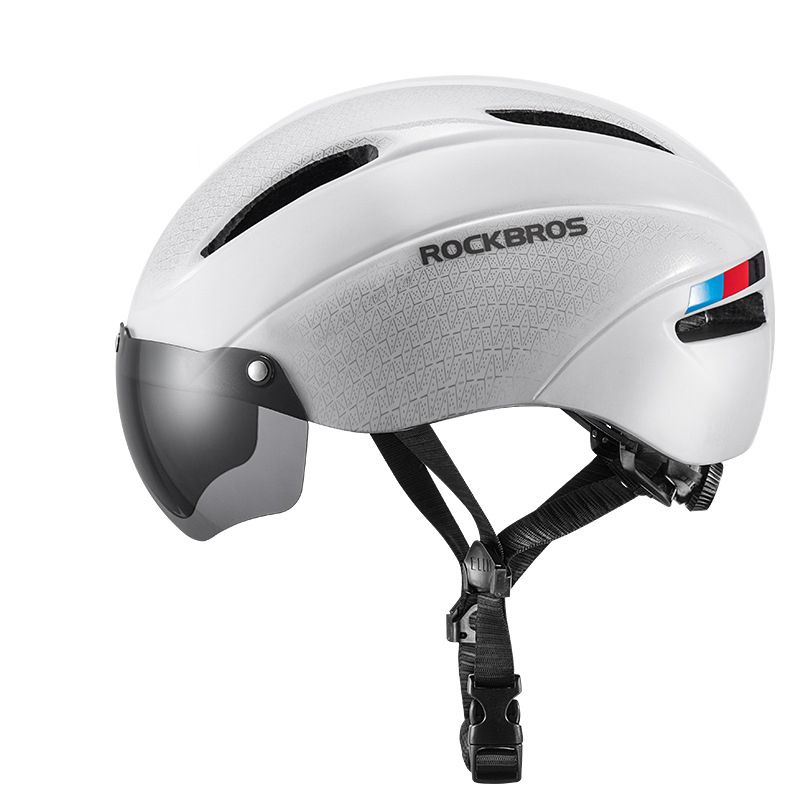 ROCKBROS Bicycle Helmet Ultralight Design with Integrated LED Light Magnetic Goggles Comfortable and Safe