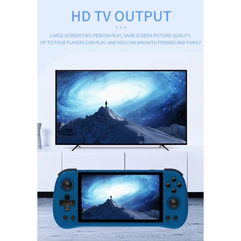 POWKIDDY X55 Handheld Game Console Retro Gaming 5.5 Inch Screen IPS Display RK3566 Processor Gaming on the Go