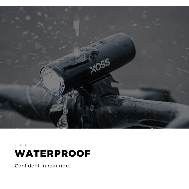 XOSS XL-400 Bike Light 400 Lumens USB Rechargeable Waterproof Headlight for Urban Cycling and MTB