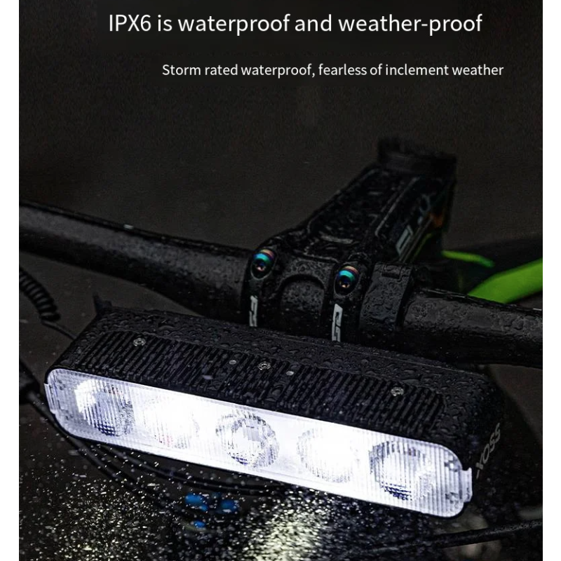 XOSS XL3000 Bike Light 3000 Lumens Waterproof Rechargeable Headlight for Night Rides Cycling Safety