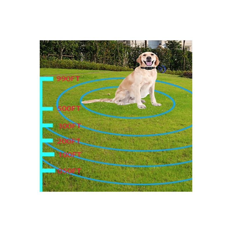 Pet Wireless Electronic Fence Smart Dog Training Device Two-in-One Ergonomic Anti-Barking Collar 2025