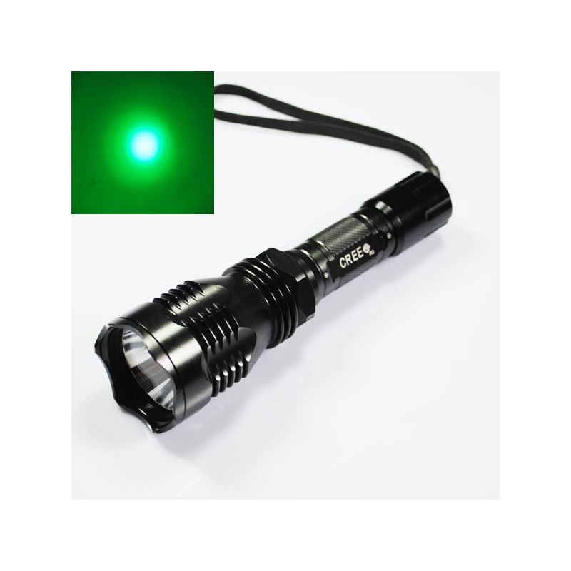 UniqueFire HS-802 Green Light Long Range LED Flashlight Waterproof Durable for Nighttime Exploration