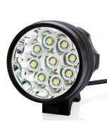 9T6 Bicycle Light 9x T6 10800 Lumens 3 modes LED Bicycle Headlight Include Battery and Charger - Black