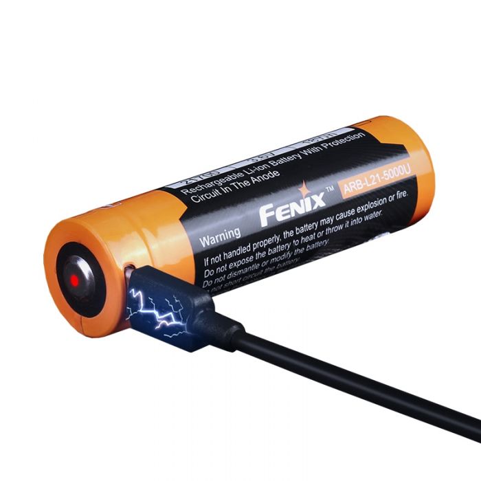 FENIX ARB-L21-5000U USB rechargeable 21700 Li-ion battery