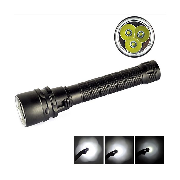 T6 LED Scuba Diving Flashlight 5000LM XM-L300M Torch Underwater Waterproof Light 