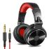 Oneodio Pro-10 Wired Professional Studio Pro DJ Headphones With Microphone Over Ear HiFi Monitor Music Headset Earphone For Phone PC-Red & Black