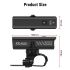 TOWILD CL1600 USB Rechargeable 1600LM Bike Light LED Front Lamp with Adjustable Brightness for Night Riding