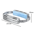 Ice Waist Belt Fan Lightweight Portable Cooling Device for Outdoor Work Office Use Traveling Camping